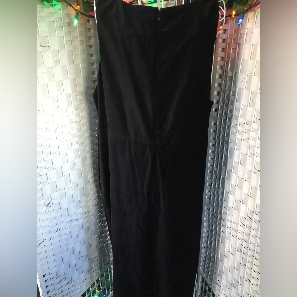 VTG KOOS of Course! Black Velvet / Supersuede Dress 1X  Vintage   New - Picture 6 of 12